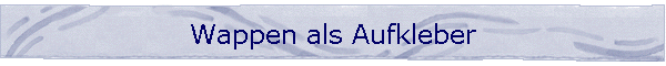 Wappen als Aufkleber